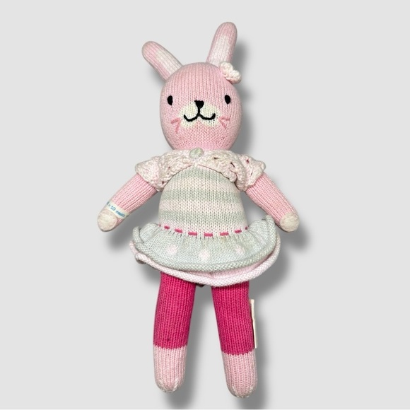 Cuddle and Kind Chole The Bunny Doll Little 13” Handmade Knit - Picture 2 of 10